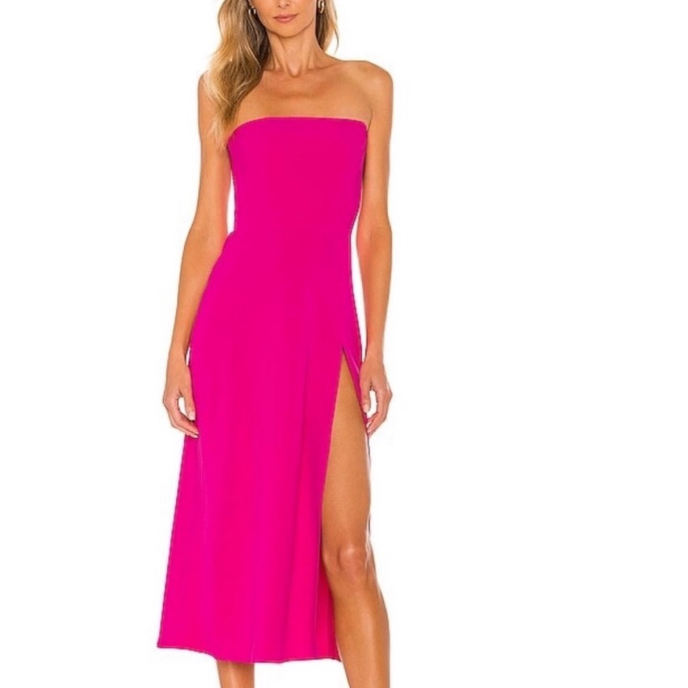 Amanda uprichard hot pink Mandy dress size large 💕